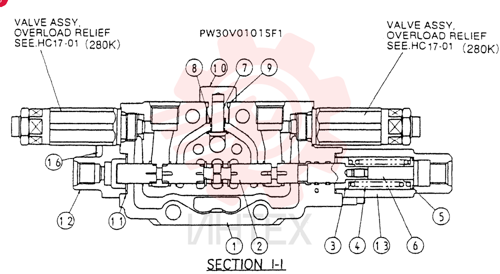 VALVE ASSY(BOOM) PW30V01015F1