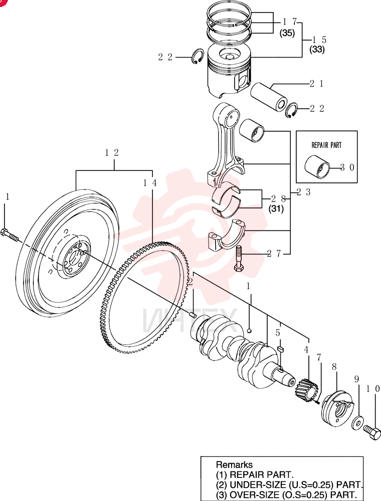 CRANKSHAFT VV12900821000