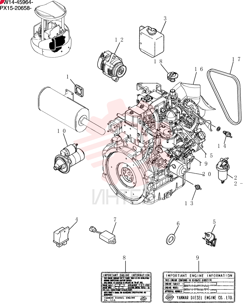 ENGINE PW02P00018F1