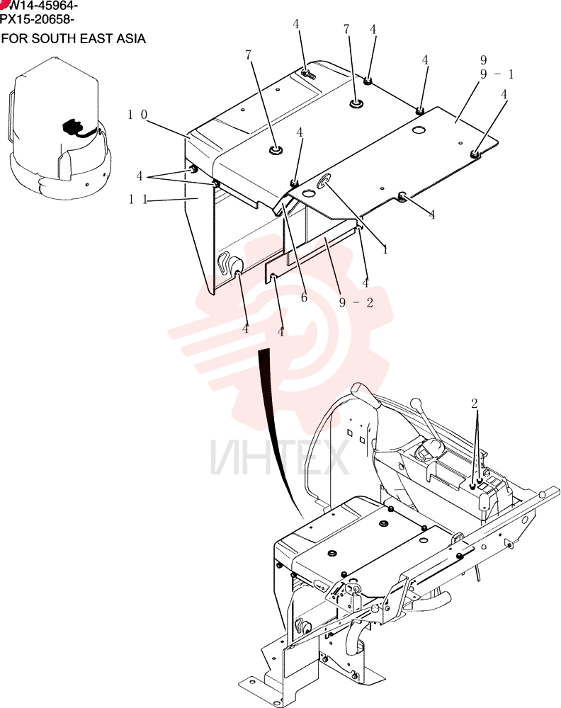 Heater Assy (without Heater) PW21M00012F1