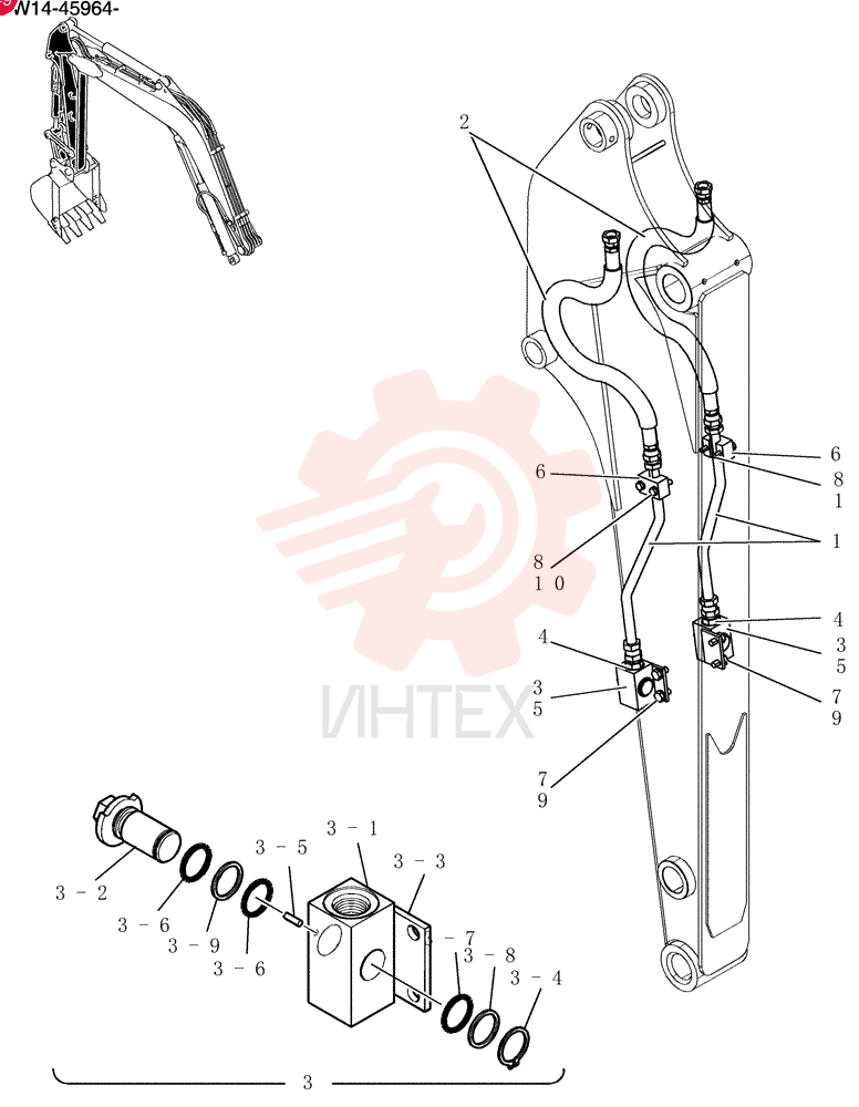 Hyd Lines, Arm PW43H00025F1