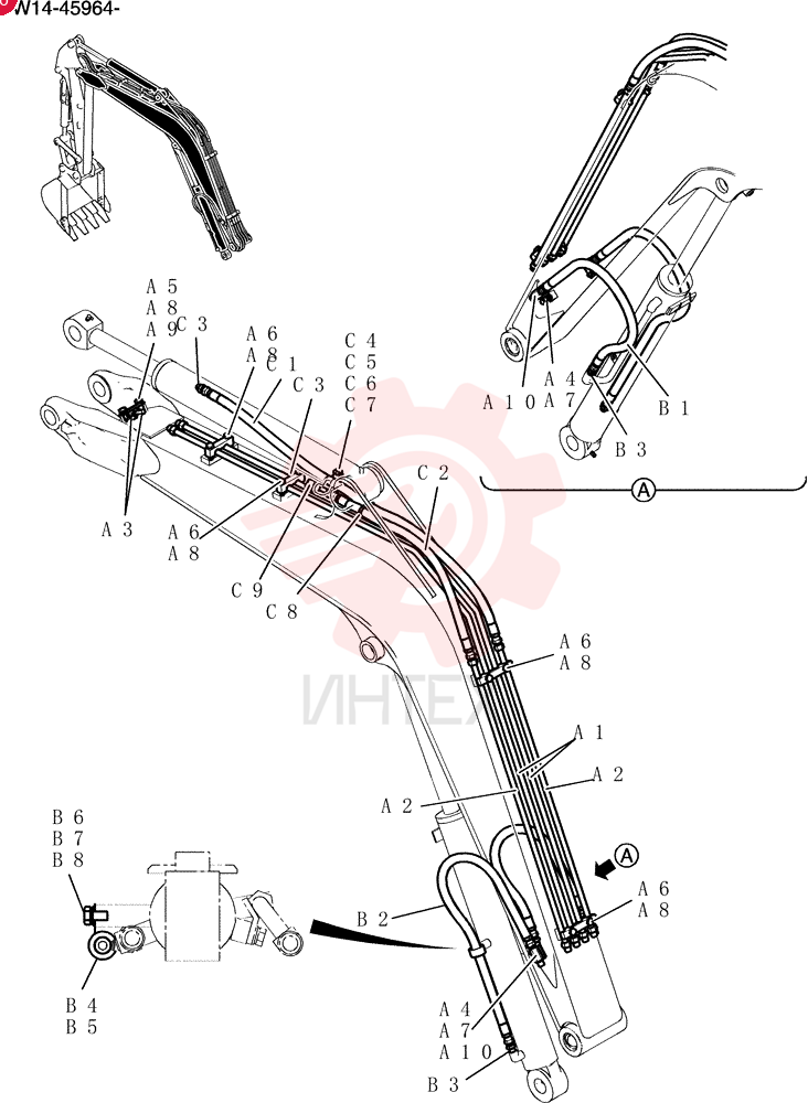 Hyd Lines, Boom PW42H00040F1