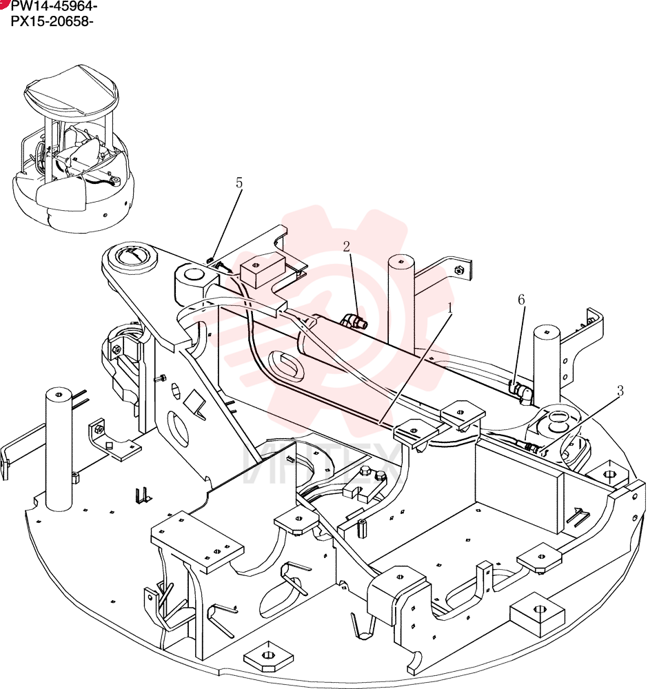 Hyd Lines, Cylinder PX42H00027F1