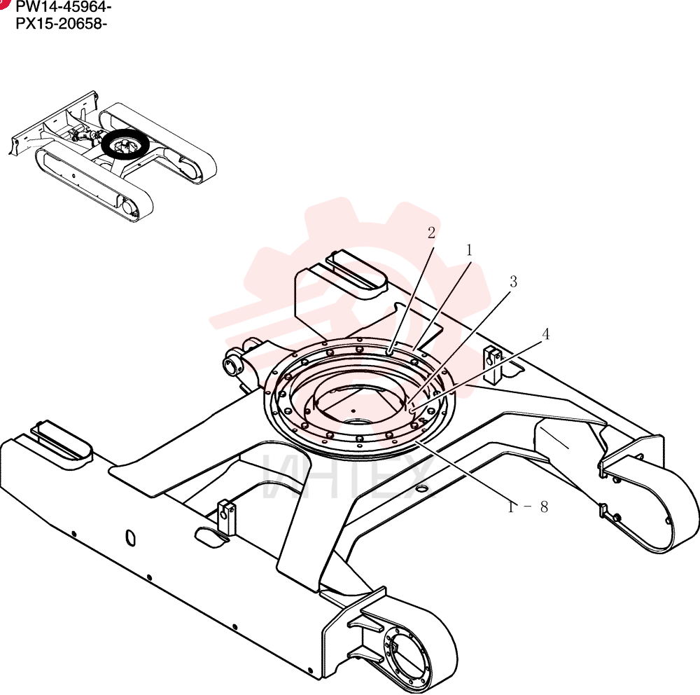 Ring Assy, Slewing PW40F00006F1
