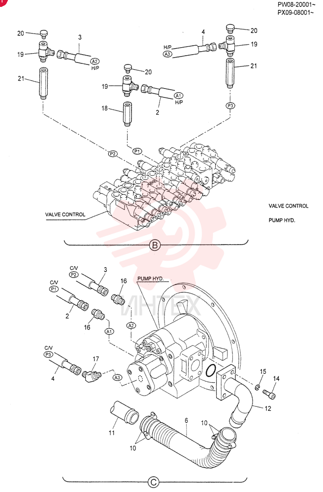 HYD LINES, PUMP PW30H00004F1 (2)