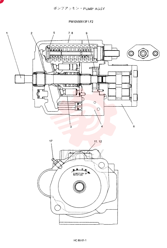 HYDRAULIC PUMP PW10V00013F1