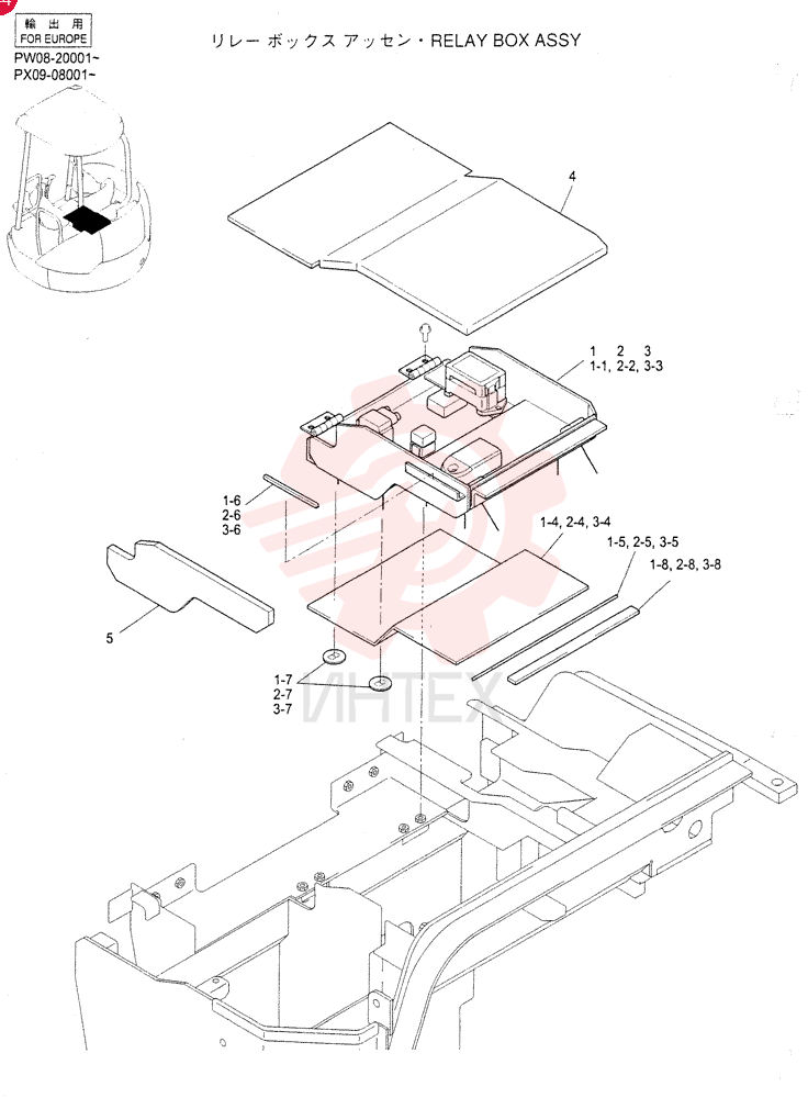 RELAY BOX ASSY(For CANOPY) PW24E00012F1 (2)