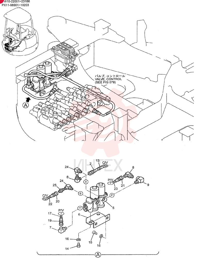 CONTROL LINES, VALVE (N AND B, HAND CONTROL)