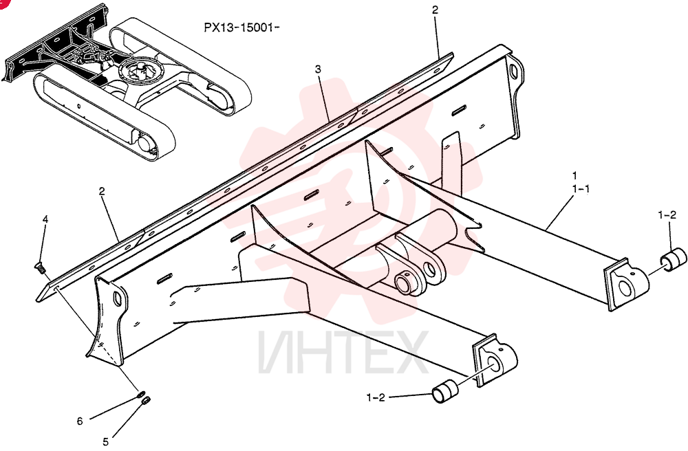 Схема (35SR-3 PV11) - COMPACT CRAWLER EXCAVATOR BTW PV11-30001 - PV11-30393 (6/04-12/04) PX51B00081F1