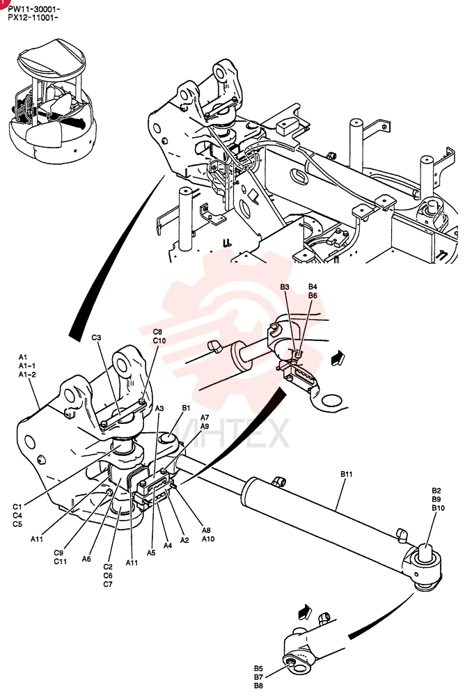 BRACKET GROUP, SWING PX02B00112F1