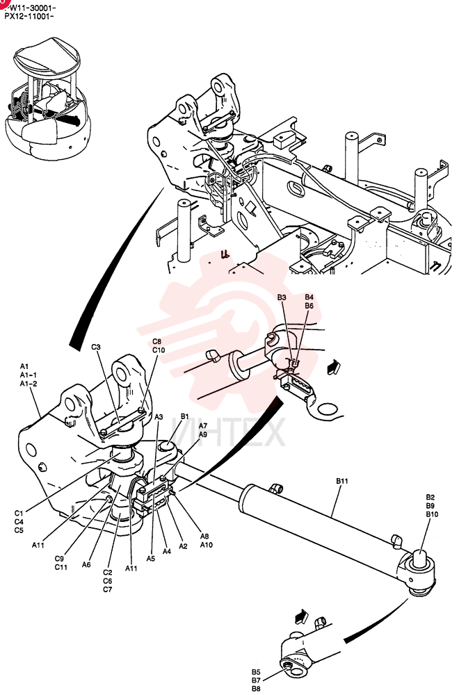BRACKET GROUP, SWING PX02B00111F1