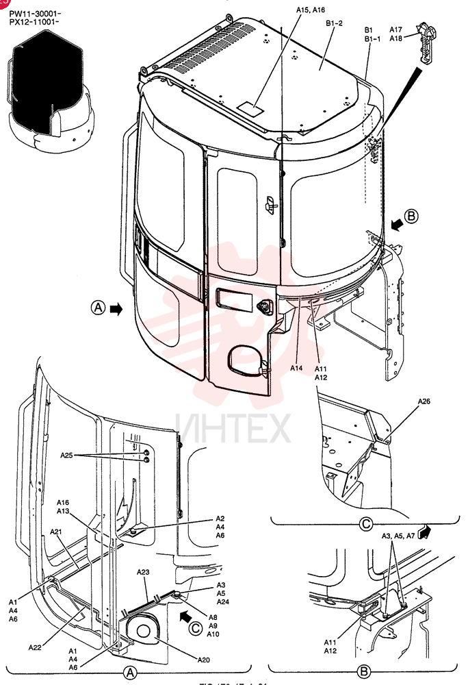 CAB INSTAL PW02C00039F1