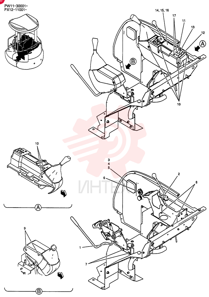 CONTROLS, OPERATORS PW03M00070F1