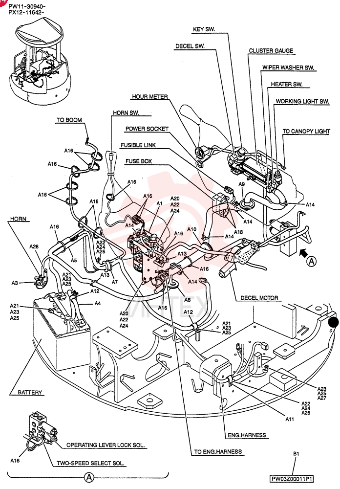 ELEC ASSY, UPP PW03E00005F1