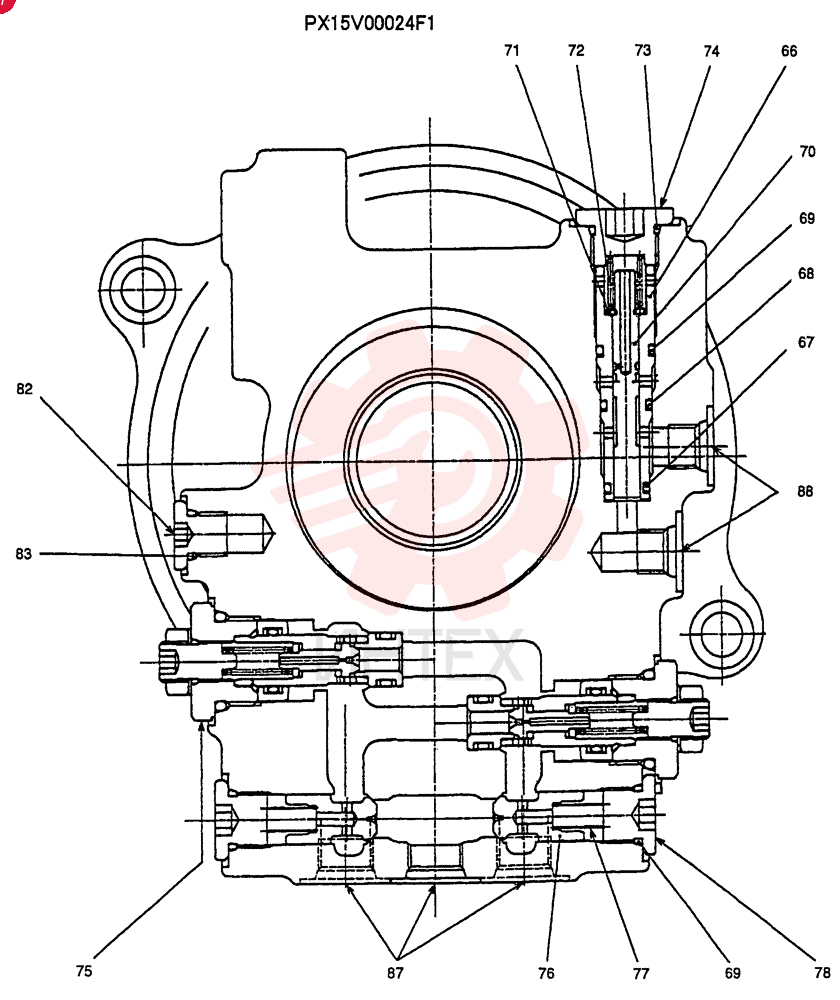 HYDRAULIC MOTOR PX15V00024F1