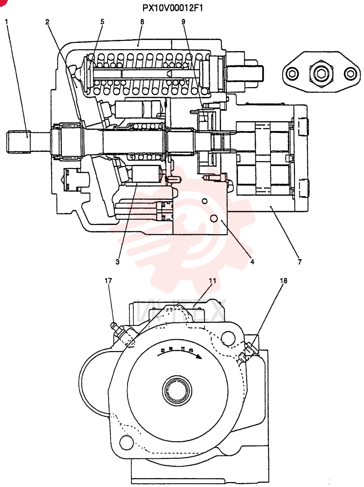 HYDRAULIC PUMP PX10V00012F1