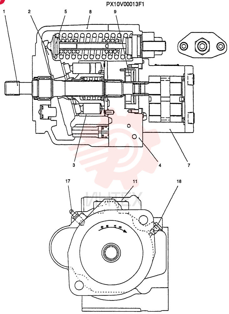 HYDRAULIC PUMP PX10V00013F1