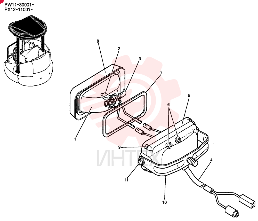 LIGHT ASSY. PW80S00003F1