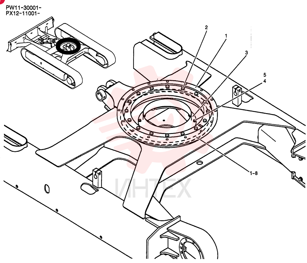 RING ASSY, SLEWING PW40F00005F1