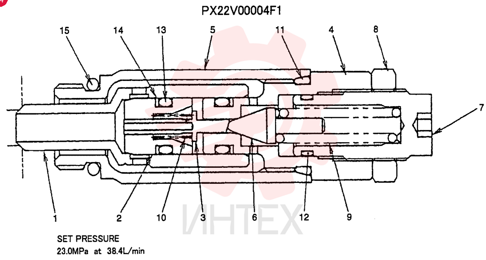 VALVE PRESSURE RELIE PX22V00004F1