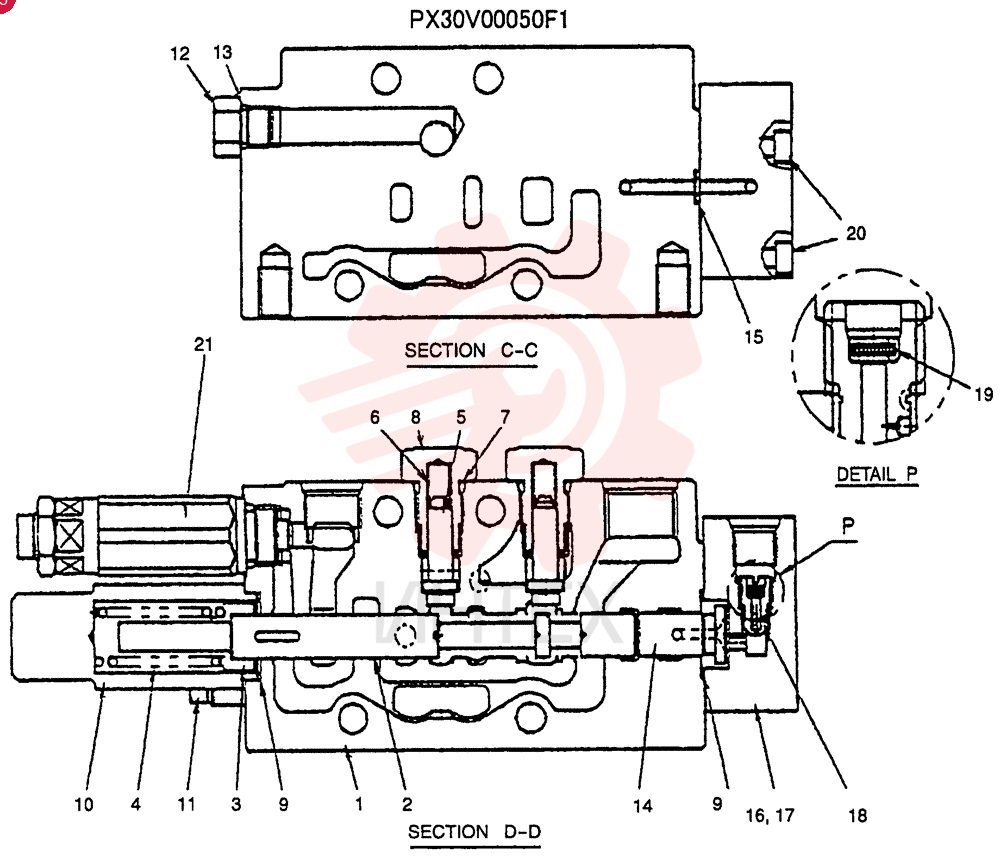 VALVE SECTION PX30V00050F1