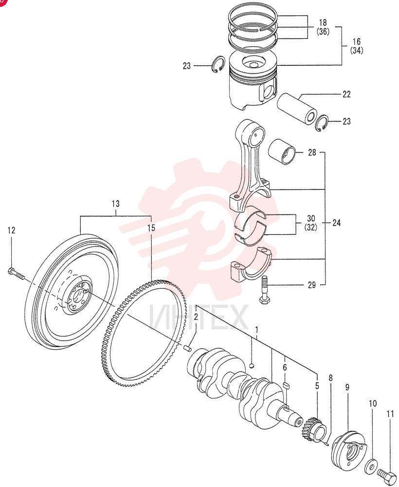 CRANKSHAFT VV12900421001
