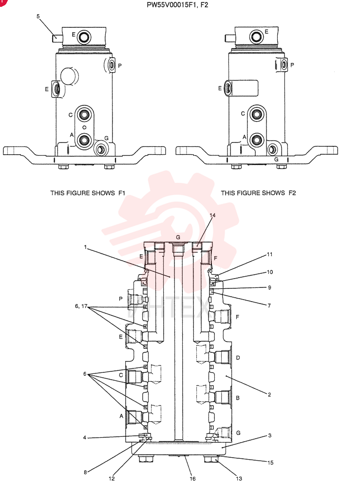 SHAFT PW55V00015S001