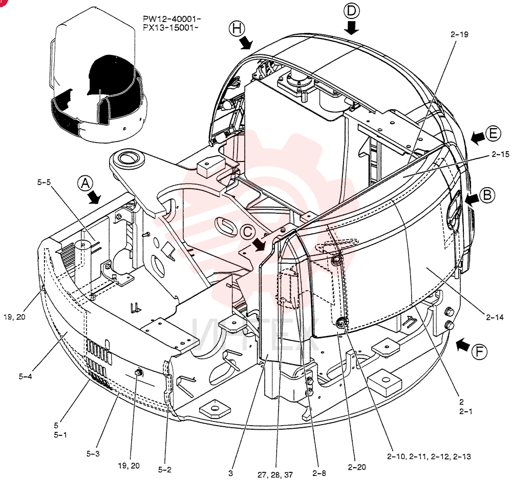ENGINE HOOD PW22C00022F1