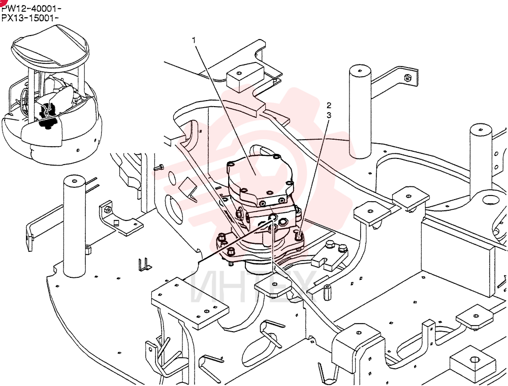 HYDRAULIC MOTOR PX15V00024F1