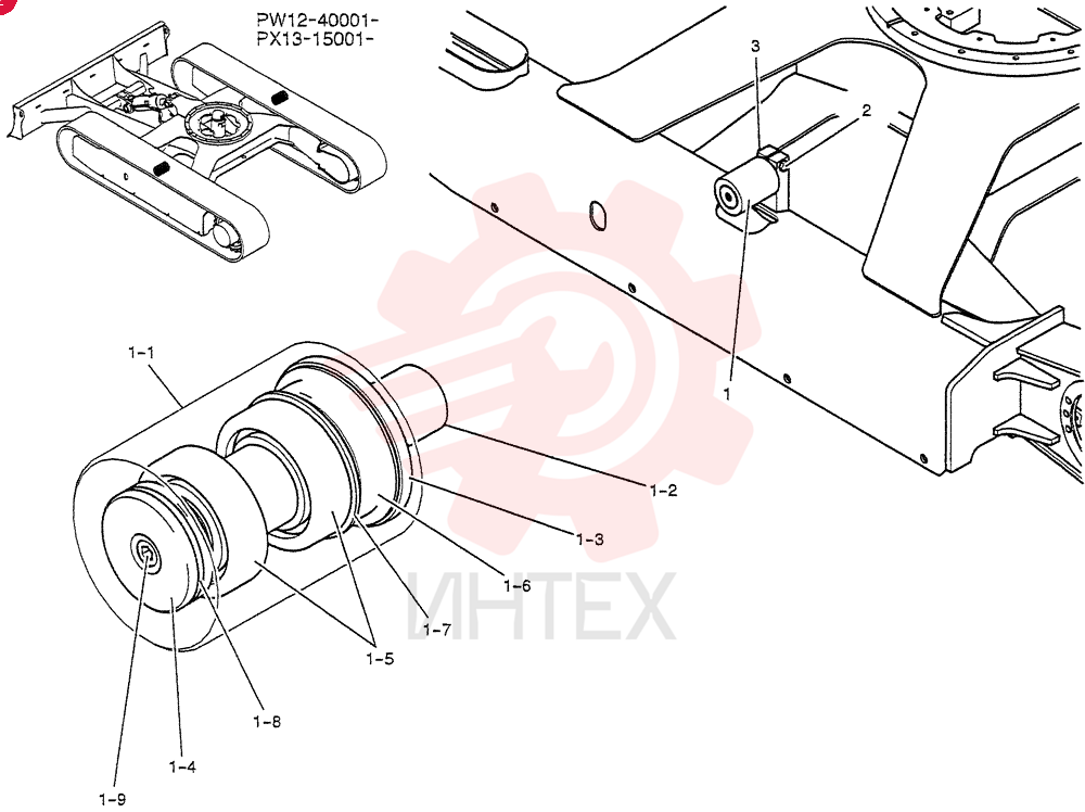ROLLER ASSY. PW64D01017F1