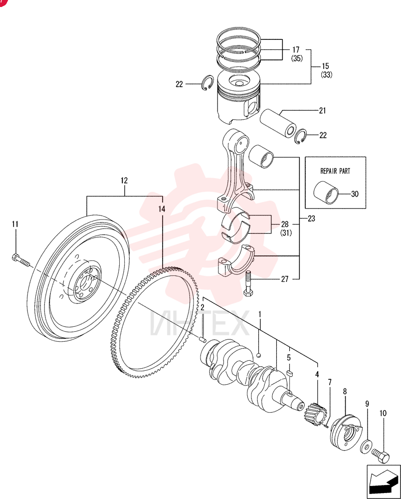 CRANKSHAFT VV12900821000