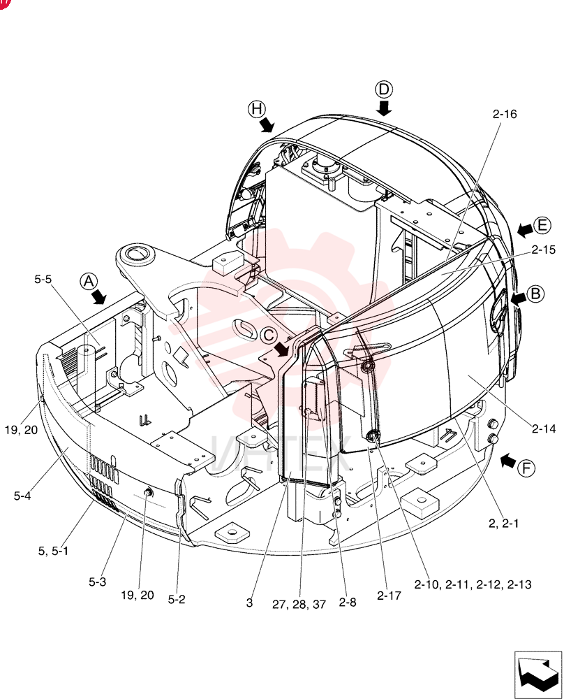 ENGINE HOOD PW22C00022F1