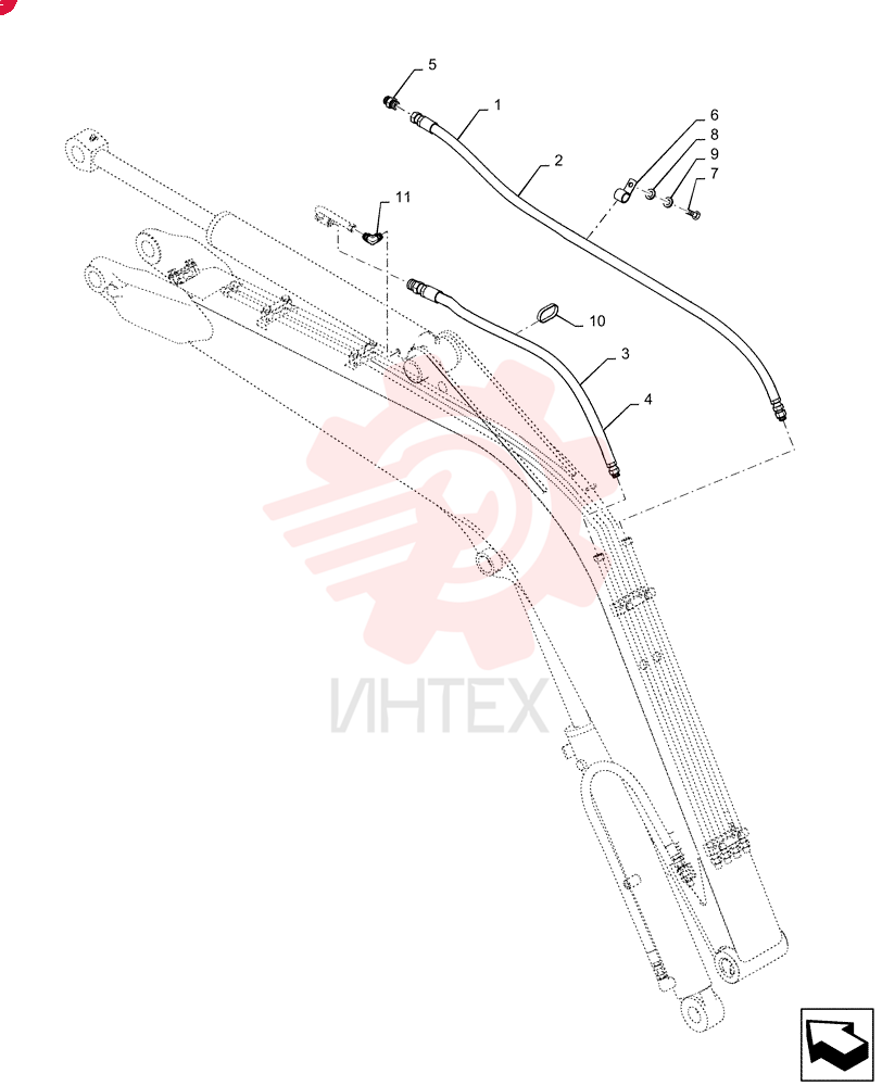 HOSE,9.5mm ID x 1420mm L