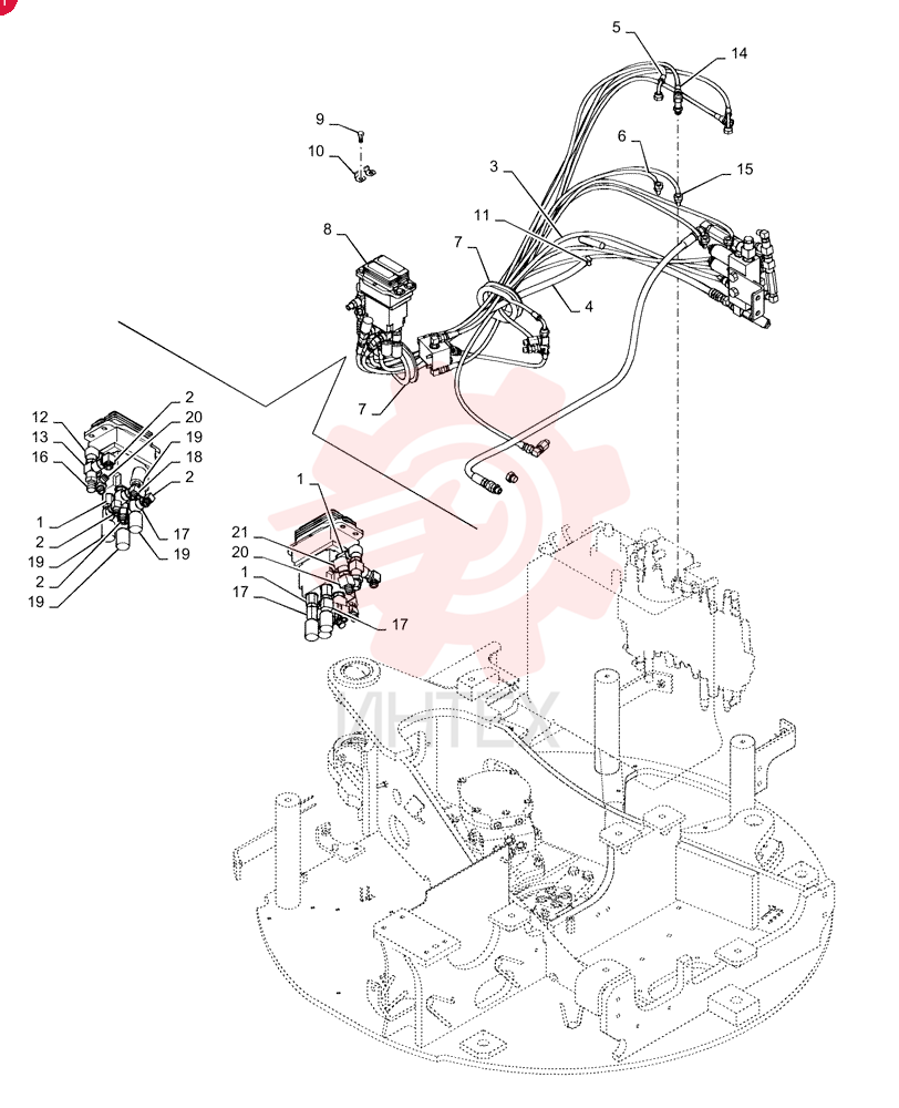 HYD CONNECTOR 2444Z2525