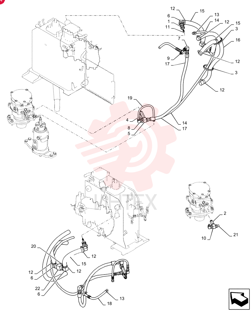 HYD CONNECTOR HH25R16008G2