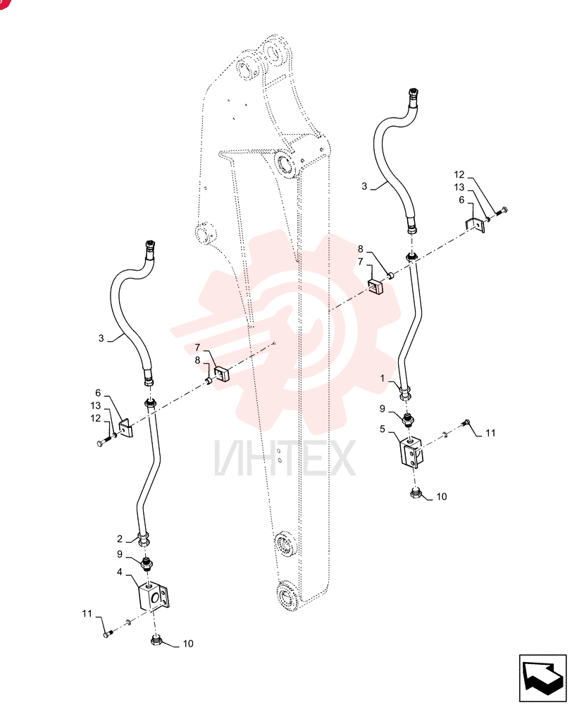 HYD TUBE PX43H01039P1 (2)