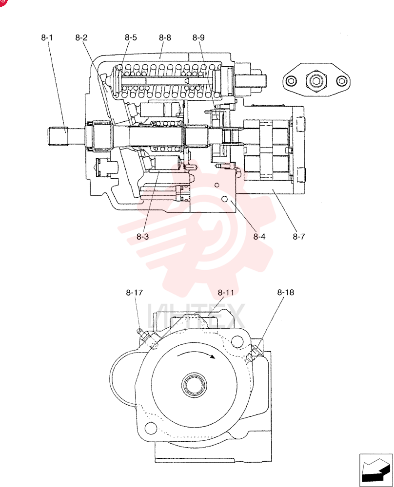 SHAFT ASSY. PX10V01004F1 (2)