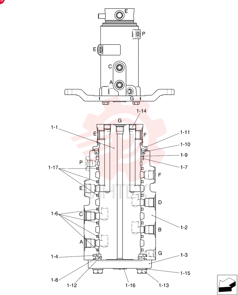 SHAFT PW55V00015S001