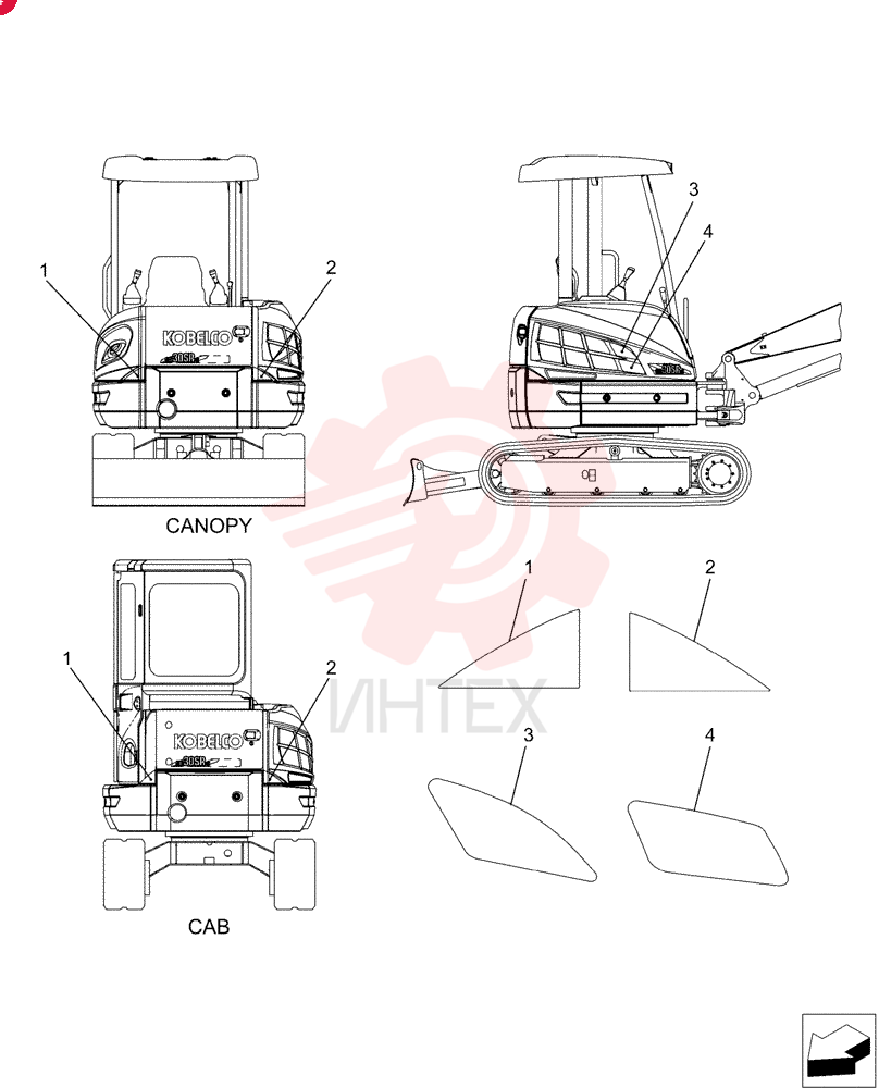 Схема (35SR-5) - COMPACT CRAWLER EXCAVATOR - ASN PX15-21105 (NA) (1/08-12/13) PW22T00206F1