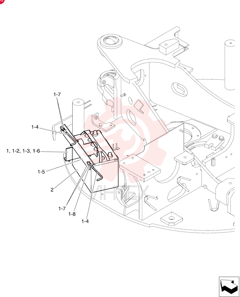 Схема (35SR-5) - COMPACT CRAWLER EXCAVATOR - ASN PX15-21105 (NA) (1/08-12/13) PW72E00011F1