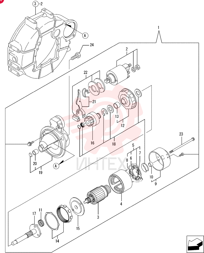 STARTER MOTOR VV12924277010
