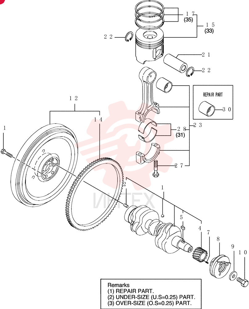 CRANKSHAFT VV12900821000