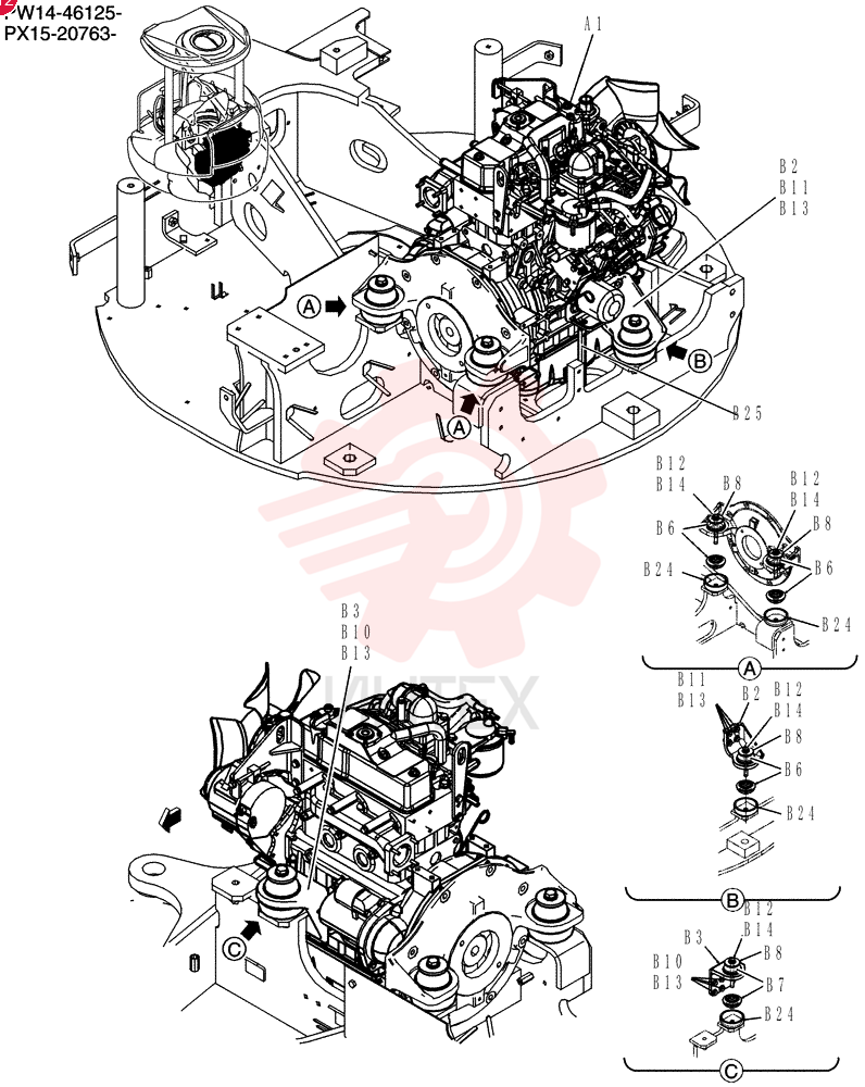 Engine Instal PW02P00025F1