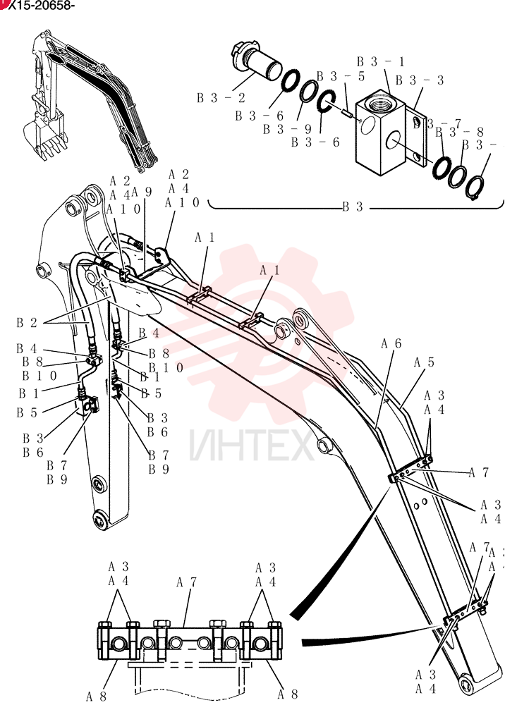 Hyd Lines, Boom PX42H00068F1