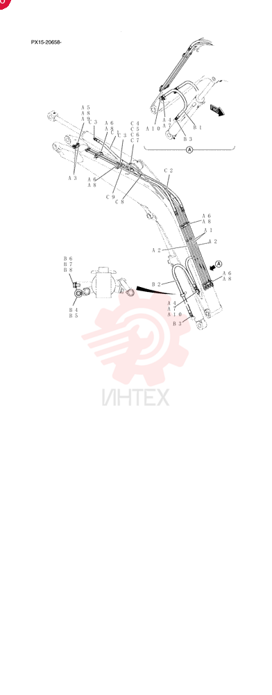Hyd Lines, Boom PX42H00053F1