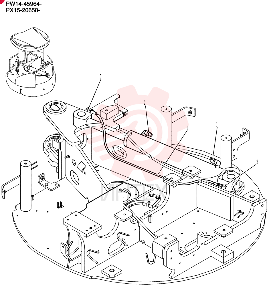 Hyd Lines, Cylinder PX42H00027F1