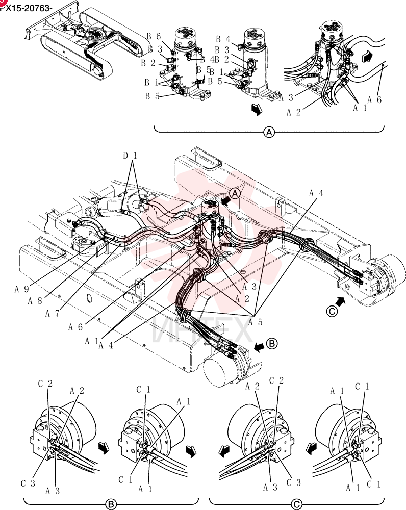 Hyd Lines, Low PX02H00010F1
