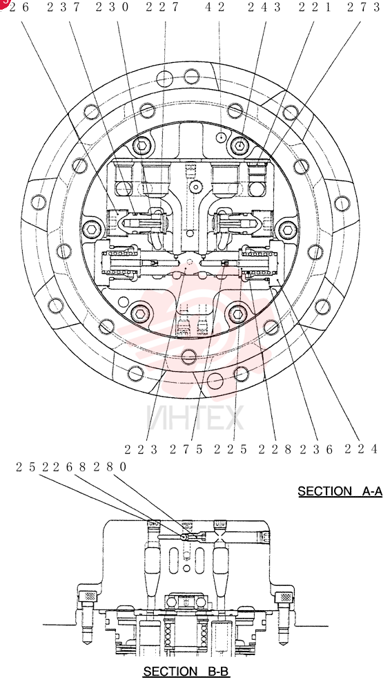 HYDRAULIC MOTOR PX15V00025F1 (1)