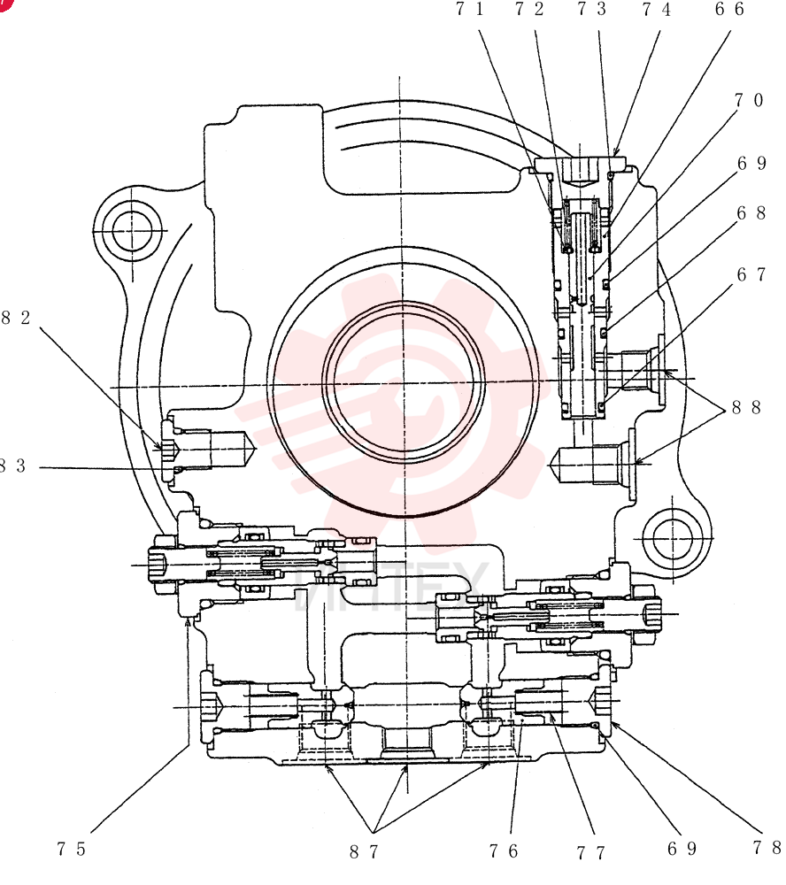 HYDRAULIC MOTOR PX15V00024F1