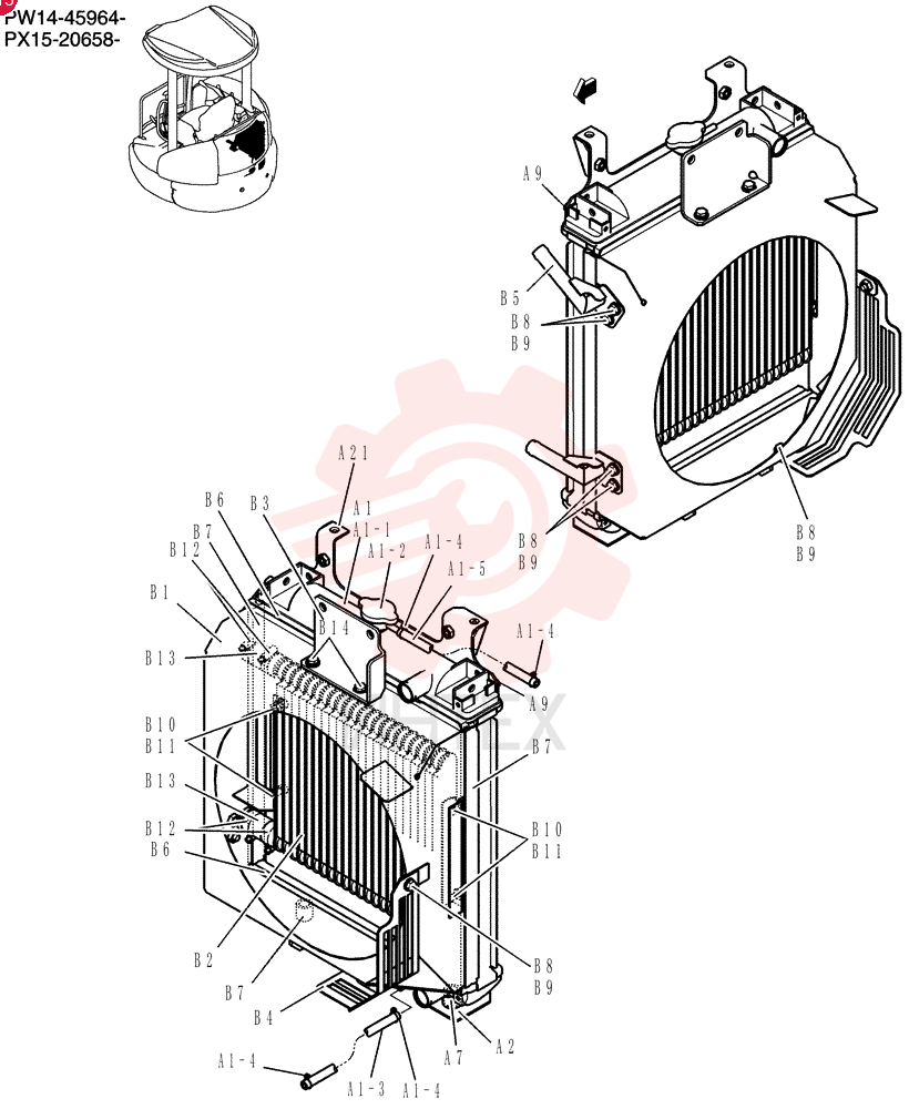 Radiator Assy PW05P00040F1 (1)